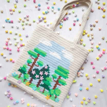 Handmade Tote Bag with Embroidered Details