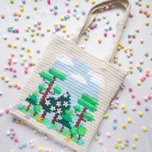 Handmade Tote Bag with Embroidered Details