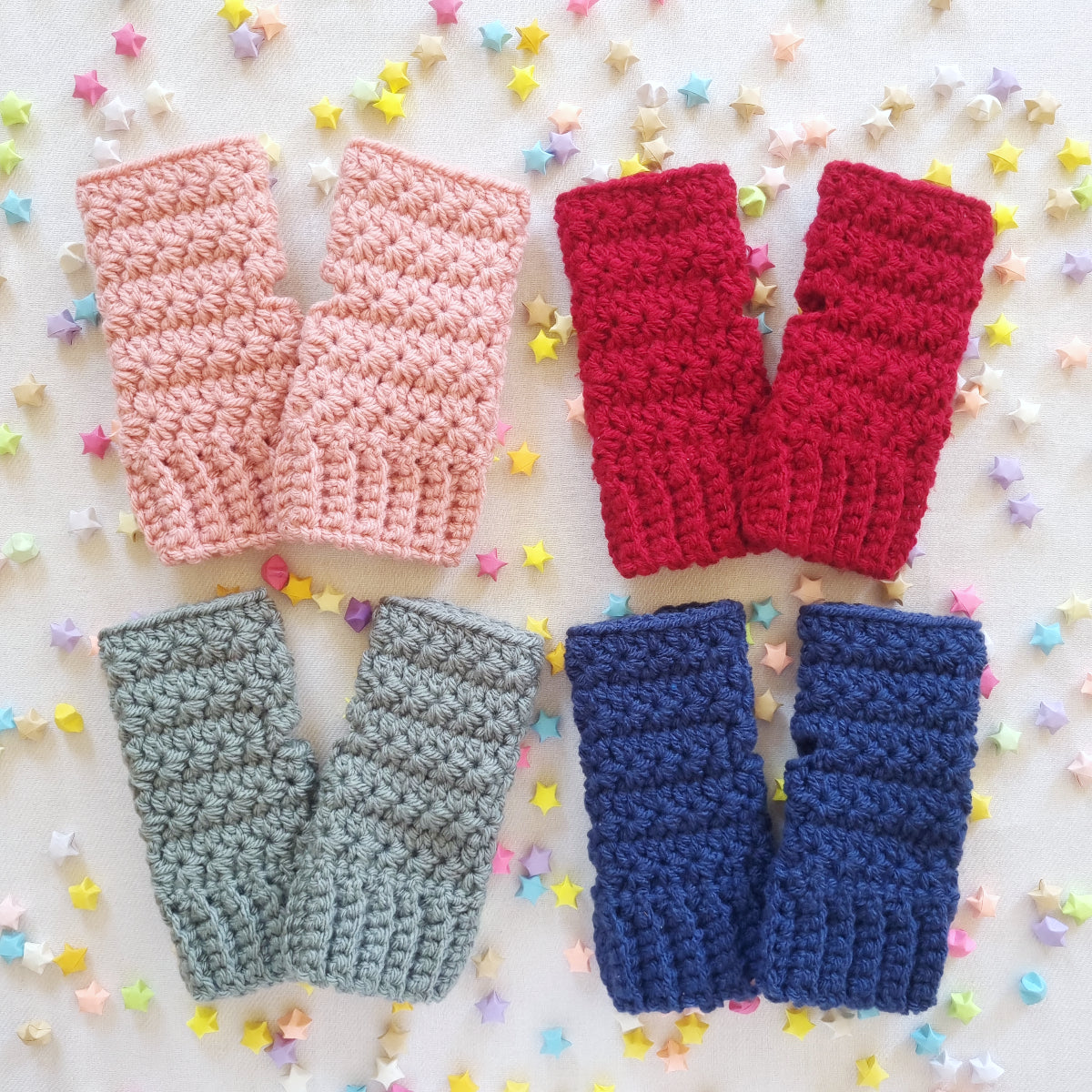 Crochet Chunky Fingerless Gloves