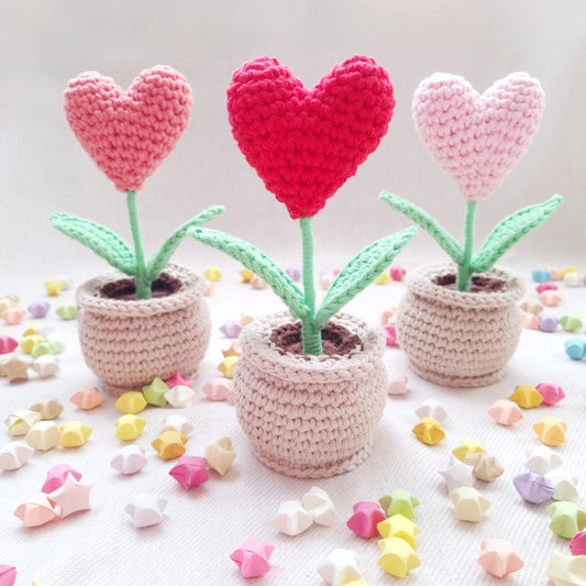 Handmade Cute Heart Plant Pot