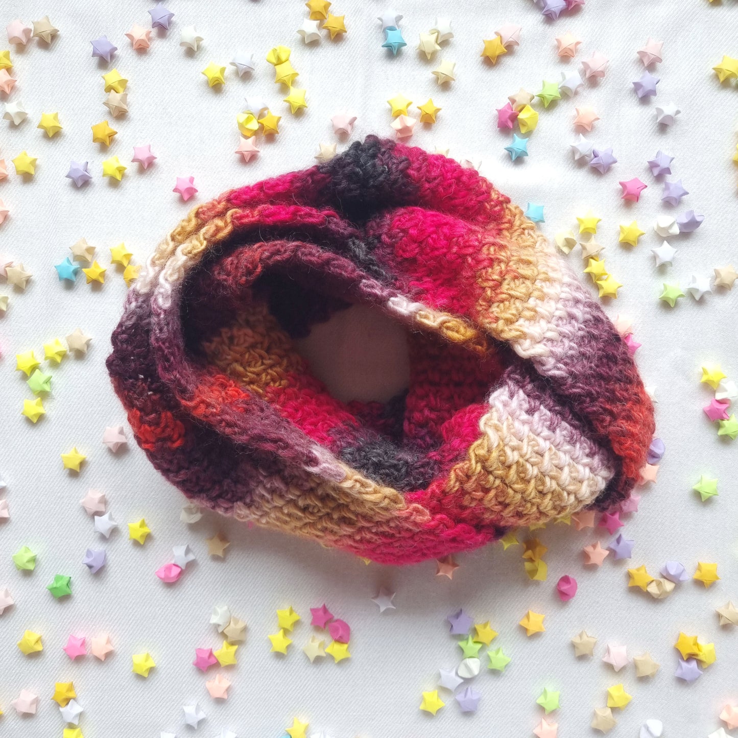 Multicolour Infinity Scarf