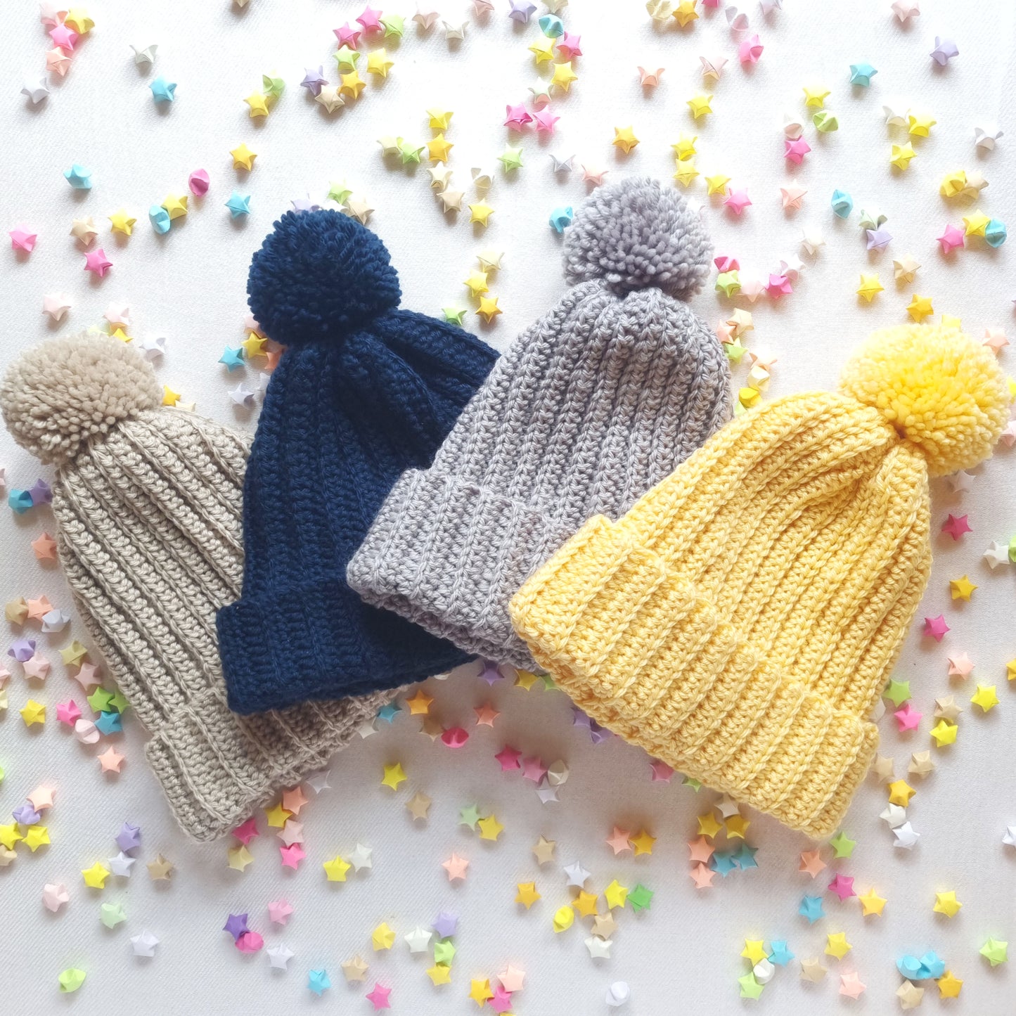 Ribbed Beanie with Removable Pom Pom