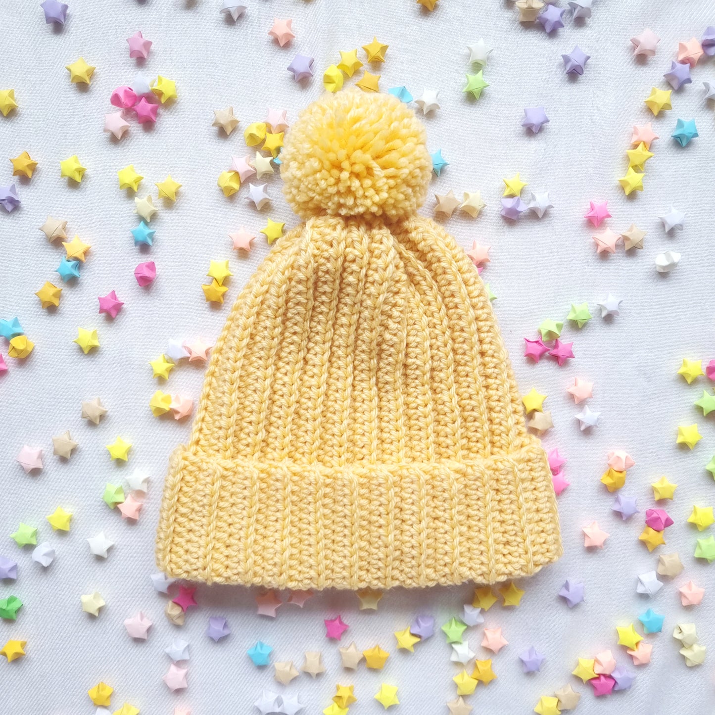 Ribbed Beanie with Removable Pom Pom