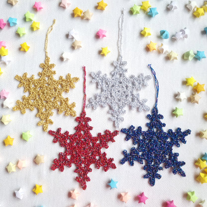 Christmas Shimmering Snowflakes Ornament