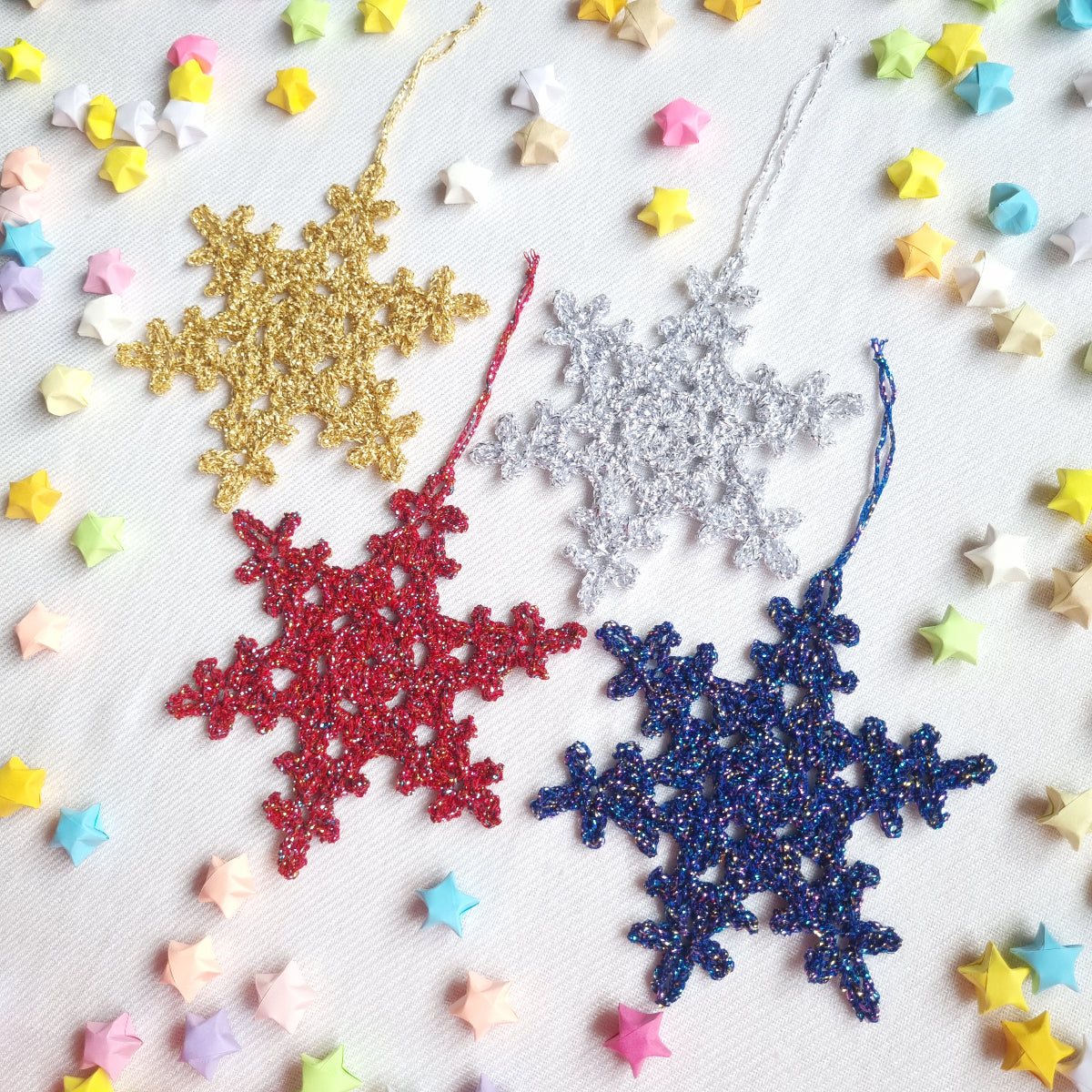 Christmas Shimmering Snowflakes Ornament